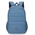 Zaino in nylon blu leggero con tasche multiple per scuola, viaggi e uso quotidiano. - Blu zaffiro