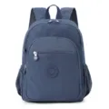 Zaino casual in nylon impermeabile e borsa scolastica per uomo e donna blu scuro - Blu scuro