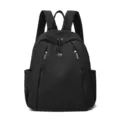 Femme noir casual nylon sac à dos voyage quotidien multi-poche école livre sac voyage - Noir