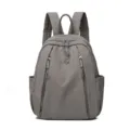 Sac a dos de loisir gris pour femme leger voyage sac d'ecole multi-poches fashion - Gris