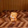 Cute resin bear figurine miniature toy DIY landscape ornament small desktop decor items - Matte Winking Standing Dog Style