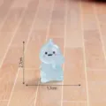Simpatica mini statuetta di drago in resina luminosa, grazioso ornamento per scrivania e auto. - Blu Luminoso Lucido