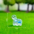 Statuetta dinosauro in resina luminosa mini animale nuvola blu giocattolo SKU articolo - Blu