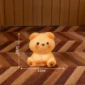 Cute resin bear miniature figurine for micro landscape, lovely desktop decor and DIY craft. - Matte Sitting Dog Style