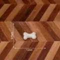 Resin miniature bone figurine for DIY micro landscape decor, cute puppy toy accessory. - Matte Dog Bone Style
