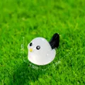 Statuetta Uccello Coda Lunga in Resina Micro Paesaggio Ornamentale Decorazione 2.1cm - Uccello dalla Coda Lunga / Bianco Gelatina Luminoso