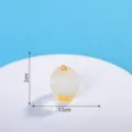 Piccolo ciondolo di frutta in resina trasparente accessorio DIY per decorazione auto scrivania - Melone Giallo