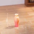 Miniatura Vaso Sfumato Accessorio Casa delle Bambole Decorazione Paesaggio 2.6cm - Sfumatura Arancione