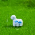 Simpatica statuetta dinosauro in resina con nuvole blu, ideale per fai da te e decor giardino. - Blu Lucido