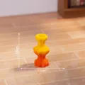 Miniature vase dégradé imprimé en 3D accessoire maison de poupée petit pot de fleur - Dégradé Jaune