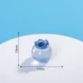Miniatura di frutta in resina blu accessorio DIY, graziosa piccola decorazione 1.6x1.7cm - Mirtillo Blu Scuro
