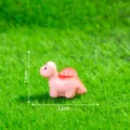 Piccola statuetta di dinosauro in resina rosa, simpatico cartone animato fai da te giocattolo. - Spinosauro Rosa Lucido