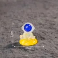 Statua astronauta resina luminosa micro paesaggio DIY decorazione scrivania auto carina - Lucido Luminoso Seduto sulla Luna