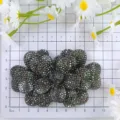 Black rhinestone flower shoe accessory DIY craft crystal applique for wedding shoes and apparel decor. - Gun Black