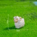 Mini resin cute sheep figurine cartoon animal desktop car ornament DIY craft accessories - Matte Sheep