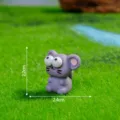 Cute cartoon mouse resin figurine, miniature zodiac animal desktop & car ornament, DIY toy. - Matte Mouse