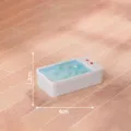 Miniatura vasca da bagno in resina, accessorio fai-da-te da scrivania, decorazione bagno. - Vasca da bagno