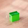 Miniatura lavatrice verde in resina ornamento minuscolo accessori fai da te decorazione - Lavatrice
