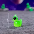Creative 3D alien duck mini resin charm DIY micro landscape figurine home decor item - Glossy Antenna Alien Duck