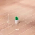 Mini statuetta di pianta in vaso di cactus in resina, ideale per accessori fai da te e decoro. - Cactus
