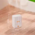 Miniatura mobile armadio bianco in resina casa delle bambole accessorio decorazione - Armadio
