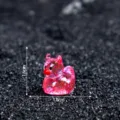 Mini figurine de canard diable paillettes en résine accessoire artisanal DIY voiture 1.6cm - Rose Pailleté