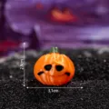 Mini Halloween pumpkin figurine with funny face, 3D printed small decor for party. - Small Orange - Pumpkin 8