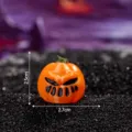 Halloween 3D printed small pumpkin ornament funny expression DIY craft party decor miniature - Small Orange - Pumpkin 10