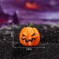 Mini Halloween Pumpkin Figurine 3D Printed Orange Spooky Mini Ornament 2cm Decoration - Orange - Pumpkin 3