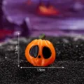 Mini Halloween pumpkin figurine, 3D printed funny skull face party decoration ornament 2.1cm - Small Orange - Pumpkin 6
