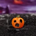 Halloween mini 3D printed pumpkin figurine scary expression spooky party DIY decoration ornament - Small Orange - Pumpkin 9