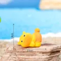Statua capibara in resina simpatico animale cartone animato scrivania mini ornamento fai da te - Opaco - Dormendo