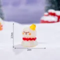 Natale resina statuetta miniatura DIY festa decorazione carino desktop auto ornamento 2.7cm - Lucido - Polpo di Natale