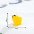 Miniature yellow resin chick figurine variant, cute animal craft accessory for home decor. - Small Sunglasses Chicken / Shiny Yellow