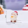 Christmas miniature resin figurine DIY holiday party decoration desktop car ornament - Glossy - Christmas Hamster