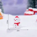 Christmas miniature resin snowman figurine desktop decoration DIY party accessory 2.7cm - Christmas Series Snowman