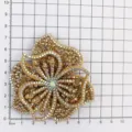 Toppa di fiori in strass accessorio abbigliamento DIY applicazione floreale in cristallo - Stile di Misura