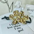 Rhinestone flower bird nest hair clip sparkling crystal hair claw elegant hair styling accessory for women. - Style 5