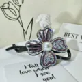Exquisite rhinestone flower hair claw clip, sparkling crystal twist clip for women and girls. - Style 15