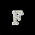 Pearl Rhinestone Letter F Patch DIY Hair Accessory Sparkling Crystal Letter Applique - Letter F