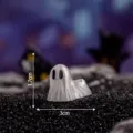 Miniatura statuetta fantasma Halloween luminoso fai da te decorazione festa 1.7x3cm - Fantasma Culo / Bianco