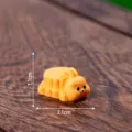 Resin rabbit mooncake figurine cute desktop ornament mini craft accessory for home decor - Matte Rabbit Mooncake