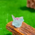 Miniatura Fiore Luminoso Origami Gru Resina Artigianato DIY Gioiello Accessorio - Margherita Verde Lucida