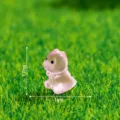 Süße rosa Harz Dinosaurier Figur Miniatur Spielzeug DIY Basteln Desktop Auto Dekoration - Glänzender Rosa Tyrannosaurus