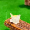 Miniatur Harz Kranich Blume Figur DIY Zubehoer Desktop Mini Ornament 1.5cm fuer Deko - Glänzende Weisse Narzisse