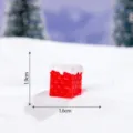 Mini resin chimney Christmas decoration micro landscape snow scene miniature ornament size 1.9x1.6cm - Christmas Series Chimney