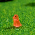 Kleine Harz Dinosaurier Figur Spielzeug Desktop Dekoration Ornament süß DIY Zubehör 1.9cm - Glänzender Roter Tyrannosaurus