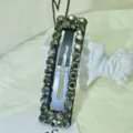 Korean style black rhinestone hair clip vintage sparkly barrette side bang pin hair accessory - Large Rhinestone Square Dark Gray
