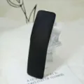 Simple black fabric hair clip for daily elegant styling, minimalist design accessory. - Fabric Square Black
