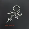 Y2K Punk Stella Luna Metallo Portachiavi Ciondolo Borsa Accessori Estetici Nuovi - Stile Stella Croce Luna (4#) / Argento